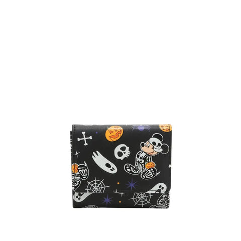 Cartera de Loungefly con esqueleto de Halloween que brilla