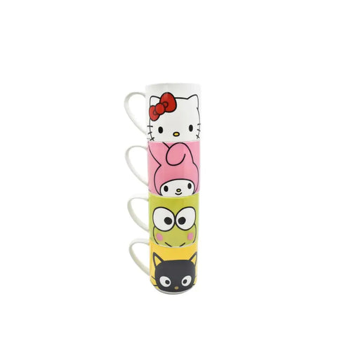 Juego de 4 Tarros Apilables de Hello Kitty Sanrio - Tazas