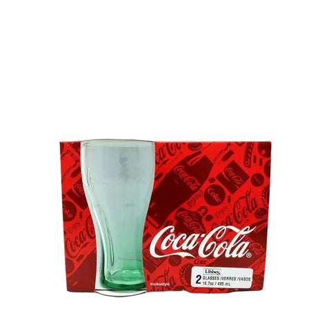 Set de dos vaso de Coca Cola de Cristal Vintage - Vasos