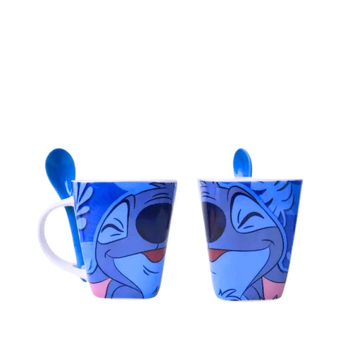 Taza de Stitch Cuadrada Azul - Tazas