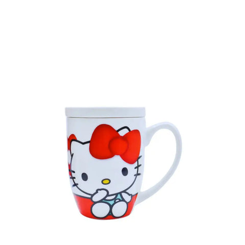 Taza Hello Kitty Con Tapa Moños - Tazas