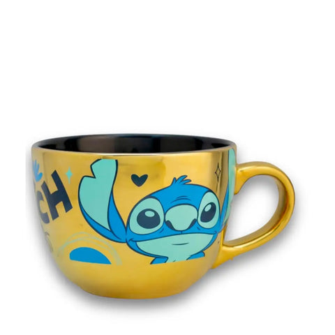 Taza Jumbo Stitch dorada (EDICION DE ANIVERSARIO) - Tazas