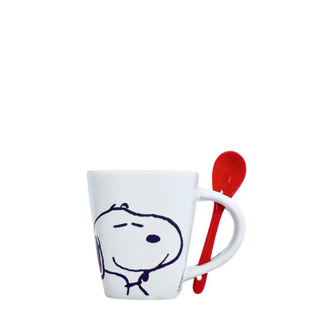 Taza Snoppy Cuadrada Blanca - Tazas